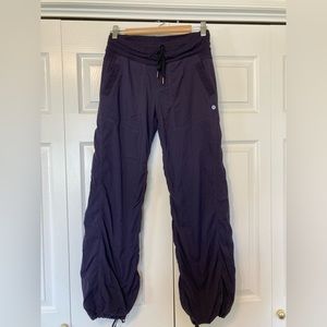 LULULEMON Dance Studio Pants! Beautiful eggplant purple color. :) Sz 4.